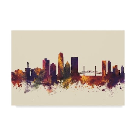 Michael Tompsett 'Jacksonville Florida Skyline Iii' Canvas Art,30x47